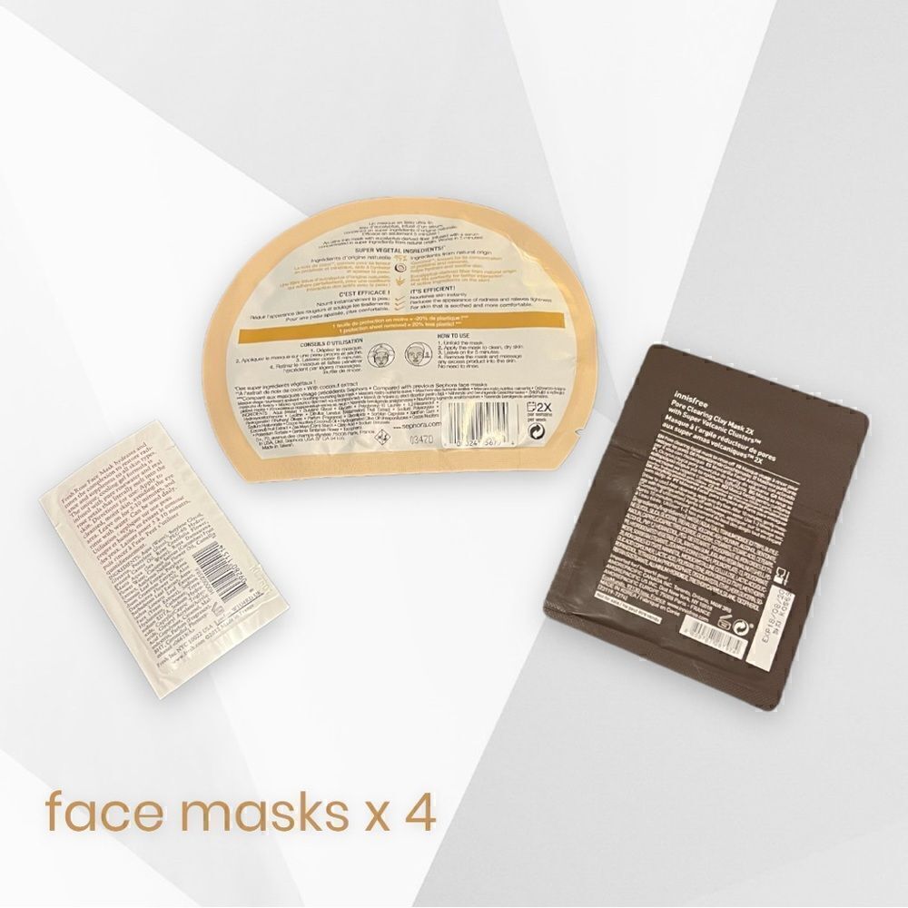 Bundle of 4 face masks- Sephora Coconut, innisfree, fresh - Picture 2 of 16